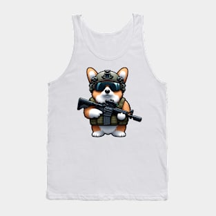 Tactical Corgi Tank Top